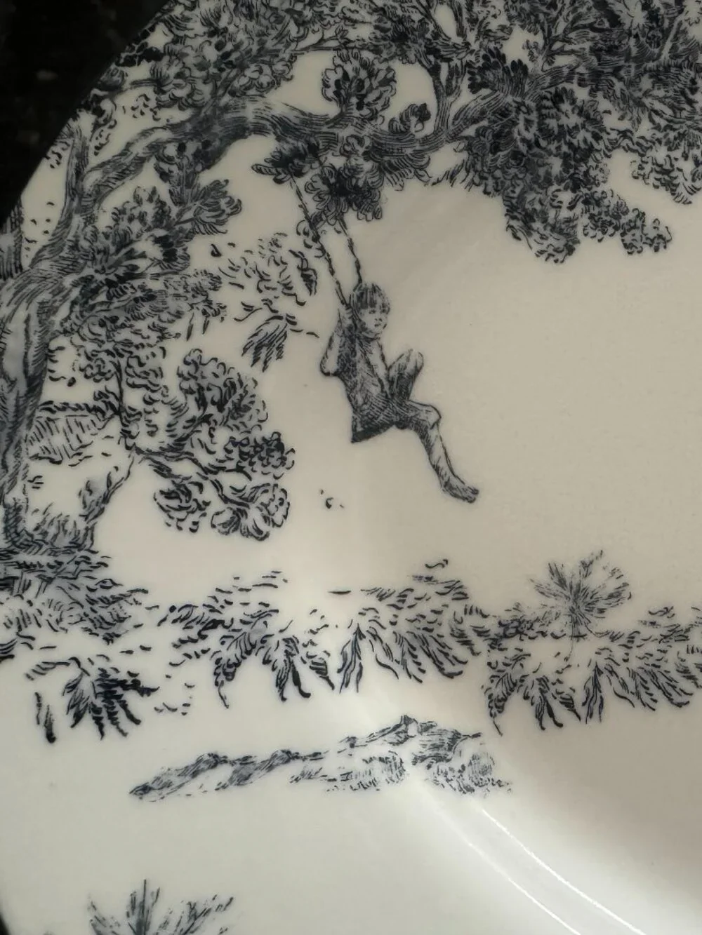 Brandon Maxwell Groveland Toile Oval Serving Platter - New!